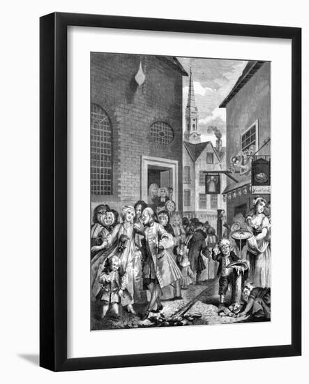 Times of the Day - Noon by William Hogarth-William Hogarth-Framed Giclee Print