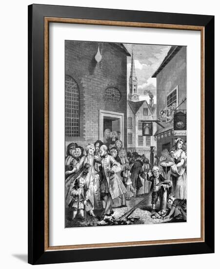 Times of the Day - Noon by William Hogarth-William Hogarth-Framed Giclee Print