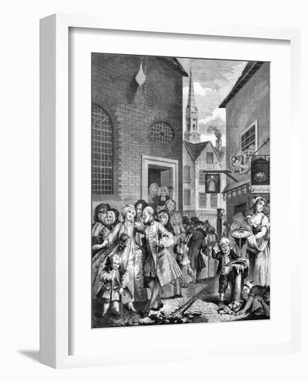 Times of the Day - Noon by William Hogarth-William Hogarth-Framed Giclee Print