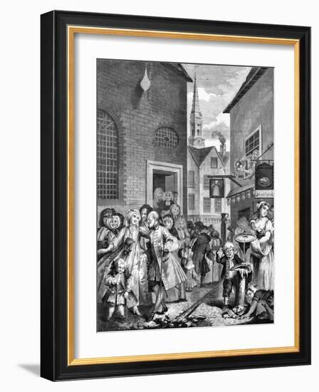 Times of the Day - Noon by William Hogarth-William Hogarth-Framed Giclee Print