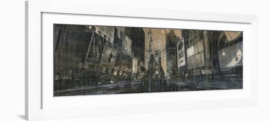 Times Square 1-Dario Moschetta-Framed Art Print