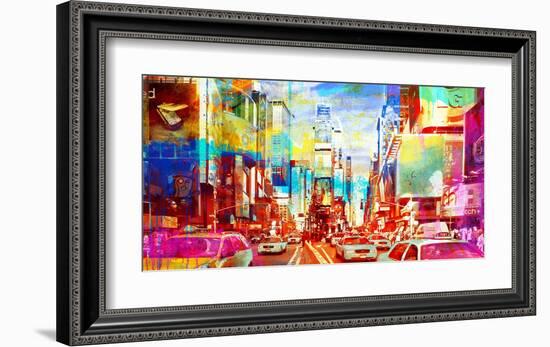 Times Square 2.0-Eric Chestier-Framed Giclee Print