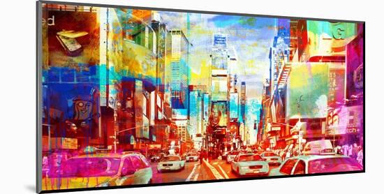 Times Square 2.0-Eric Chestier-Mounted Giclee Print