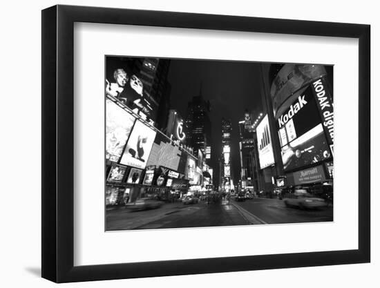 Times Square BW-John Gusky-Framed Photographic Print
