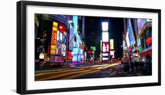 Times Square by night-Ludo H^-Framed Art Print