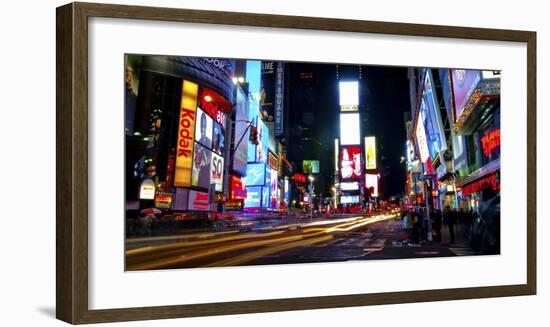 Times Square by night-Ludo H^-Framed Art Print