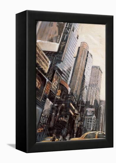 Times Square I-Matthew Daniels-Framed Stretched Canvas