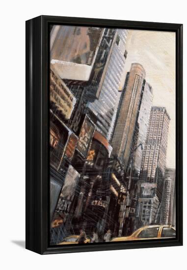 Times Square I-Matthew Daniels-Framed Stretched Canvas