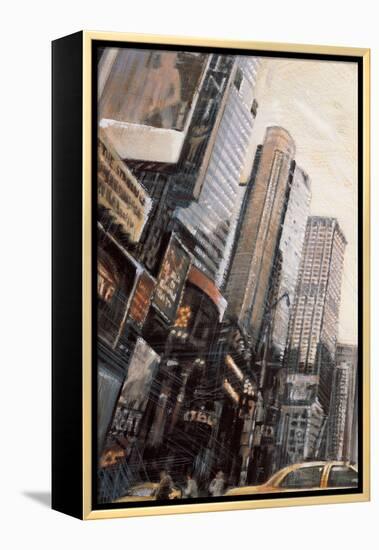 Times Square I-Matthew Daniels-Framed Stretched Canvas