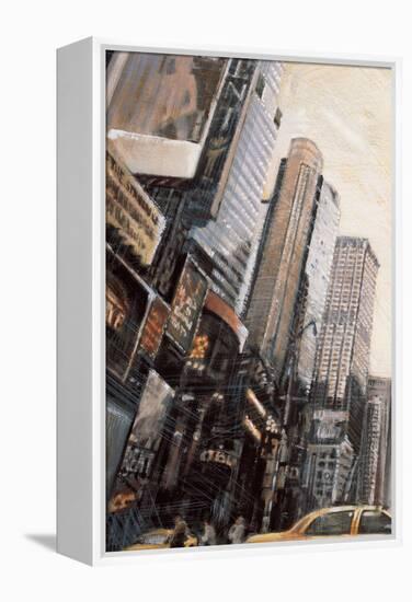 Times Square I-Matthew Daniels-Framed Stretched Canvas