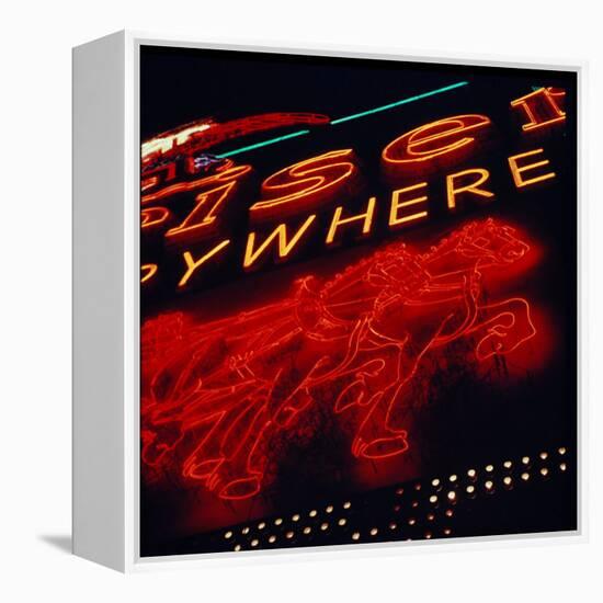 Times Square Lights-Andreas Feininger-Framed Premier Image Canvas