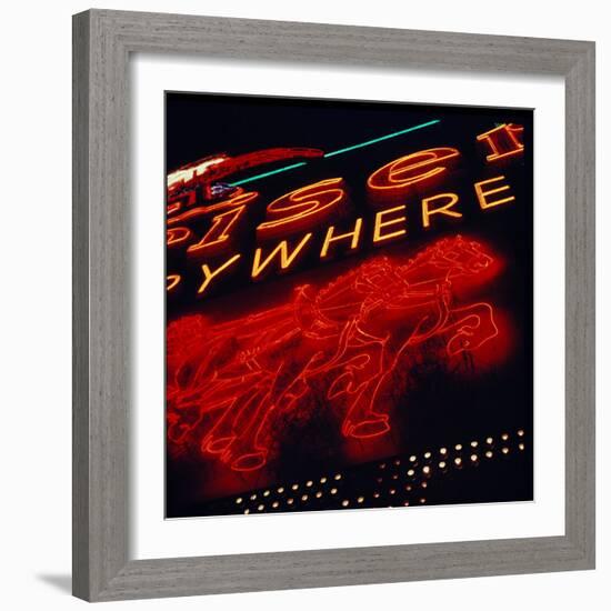 Times Square Lights-Andreas Feininger-Framed Photographic Print