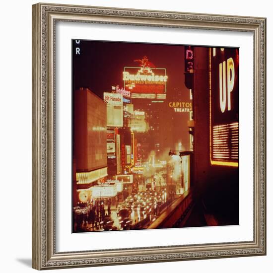 Times Square Lights-Andreas Feininger-Framed Photographic Print