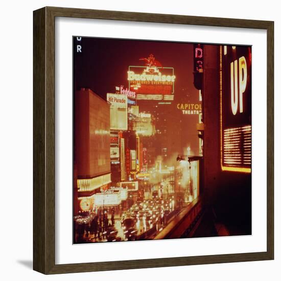 Times Square Lights-Andreas Feininger-Framed Photographic Print