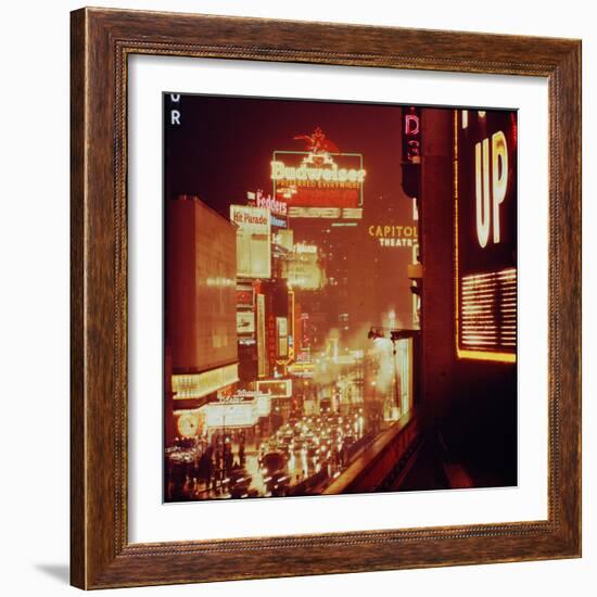 Times Square Lights-Andreas Feininger-Framed Photographic Print