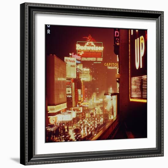 Times Square Lights-Andreas Feininger-Framed Photographic Print