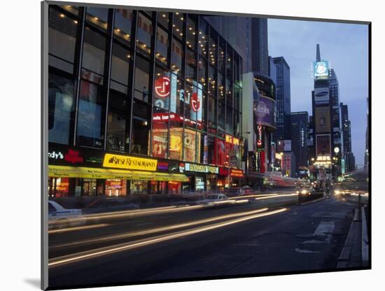 Times Square, Looking North, Dusk, NYC-Barry Winiker-Mounted Photographic Print