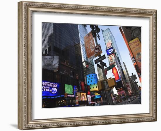 Times Square, Manhattan, New York City, New York, United States of America, North America-Amanda Hall-Framed Photographic Print