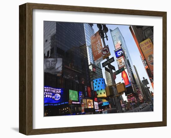 Times Square, Manhattan, New York City, New York, United States of America, North America-Amanda Hall-Framed Photographic Print