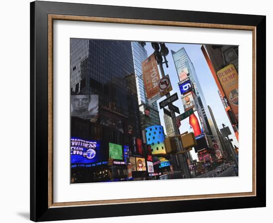 Times Square, Manhattan, New York City, New York, United States of America, North America-Amanda Hall-Framed Photographic Print