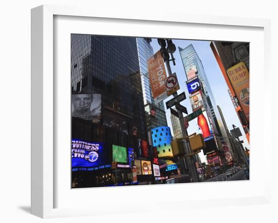 Times Square, Manhattan, New York City, New York, United States of America, North America-Amanda Hall-Framed Photographic Print