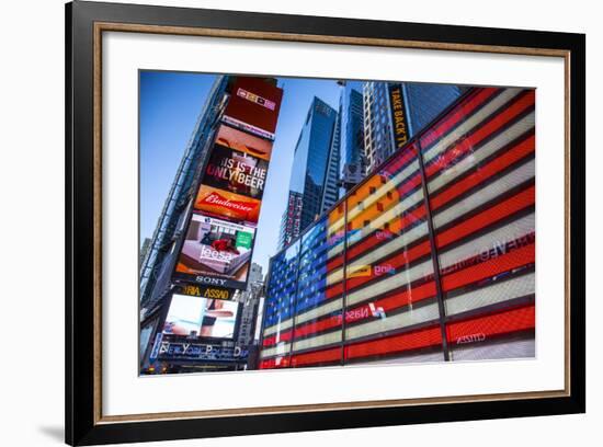 Times Square, Manhattan, New York City, New York, USA-Jon Arnold-Framed Photographic Print