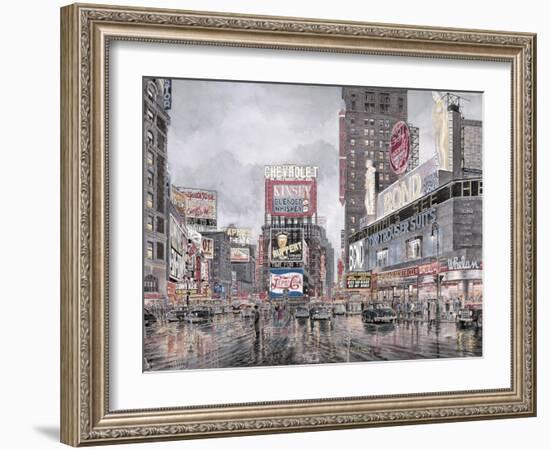 Times Square: New York-Stanton Manolakas-Framed Giclee Print