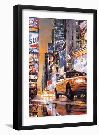 Times Square Perspective II-Matthew Daniels-Framed Art Print