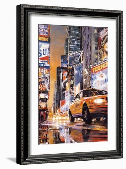 Times Square Perspective II-Matthew Daniels-Framed Art Print