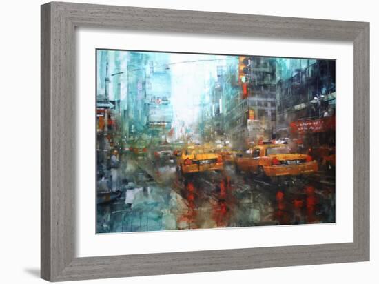 Times Square Reflections-Mark Lague-Framed Art Print