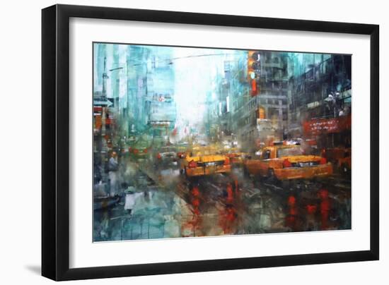 Times Square Reflections-Mark Lague-Framed Art Print