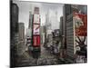 Times Square Rising-null-Mounted Art Print