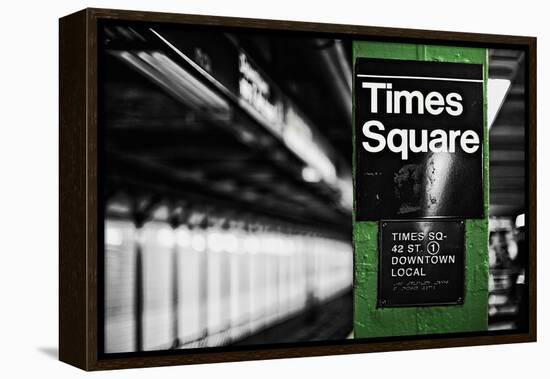 Times Square Subway Green-Susan Bryant-Framed Premier Image Canvas