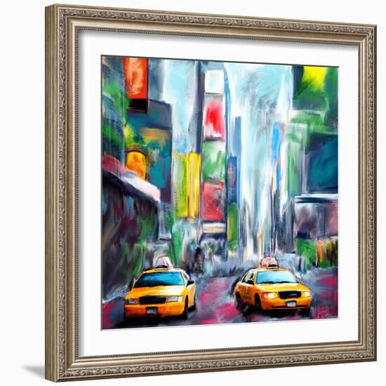 Times Square-Kimberly Allen-Framed Art Print