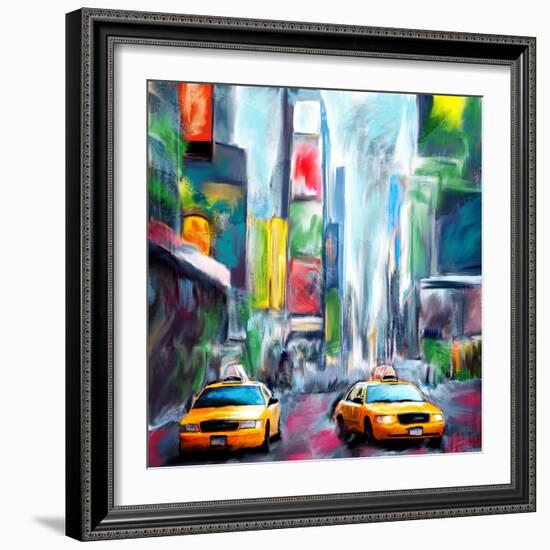 Times Square-Kimberly Allen-Framed Art Print