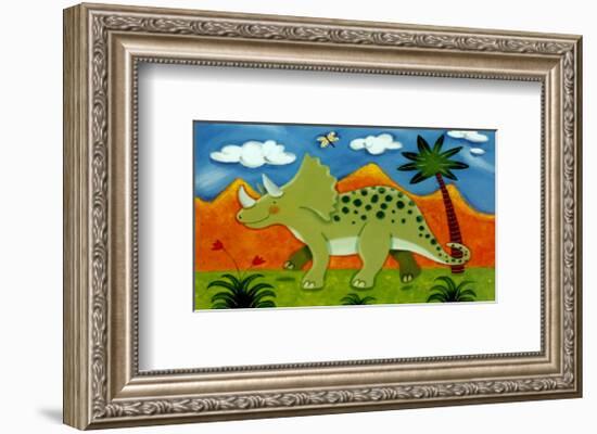 Timmy the Triceratops-Sophie Harding-Framed Art Print