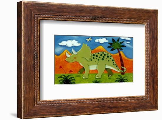 Timmy the Triceratops-Sophie Harding-Framed Art Print