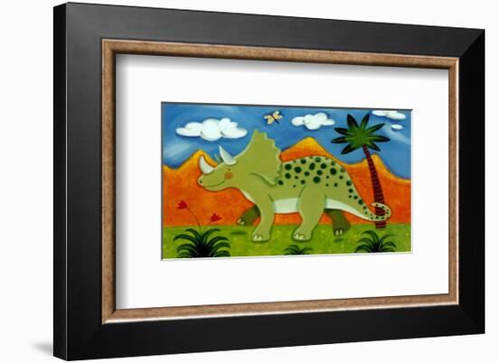 Timmy the Triceratops-Sophie Harding-Framed Art Print