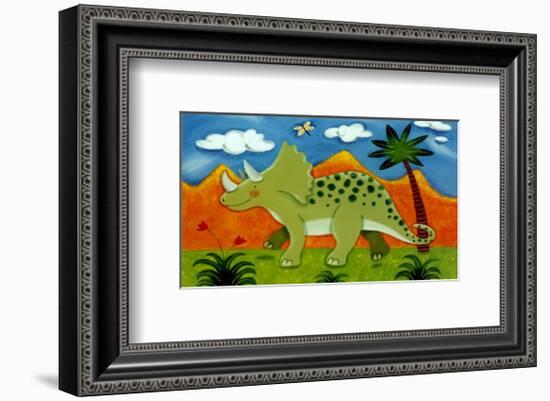 Timmy the Triceratops-Sophie Harding-Framed Art Print