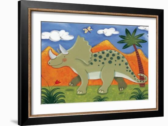 Timmy the Triceratops-Sophie Harding-Framed Premium Giclee Print