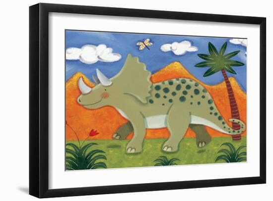 Timmy the Triceratops-Sophie Harding-Framed Premium Giclee Print