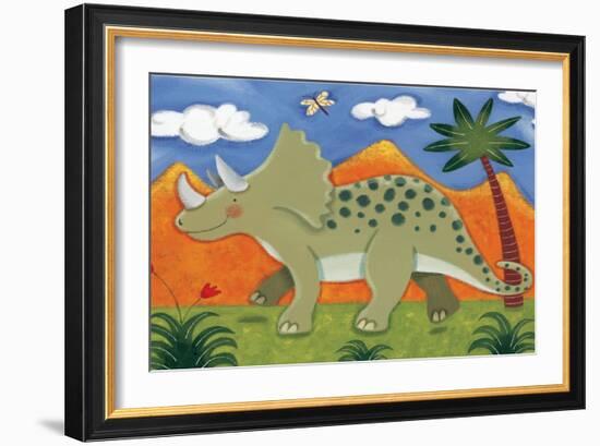 Timmy the Triceratops-Sophie Harding-Framed Premium Giclee Print