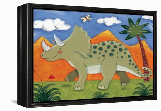 Timmy the Triceratops-Sophie Harding-Framed Stretched Canvas