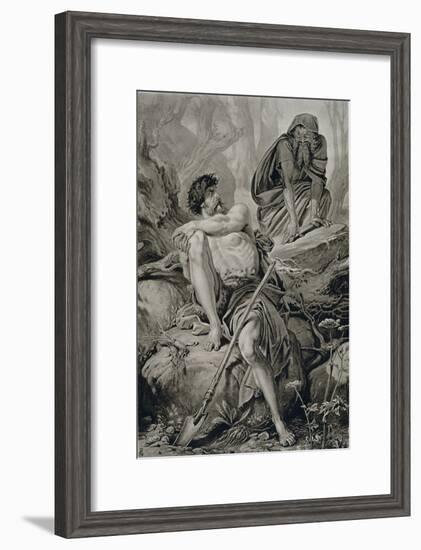 Timon and Apemantus, from Timon of Athens by William Shakespeare-null-Framed Giclee Print