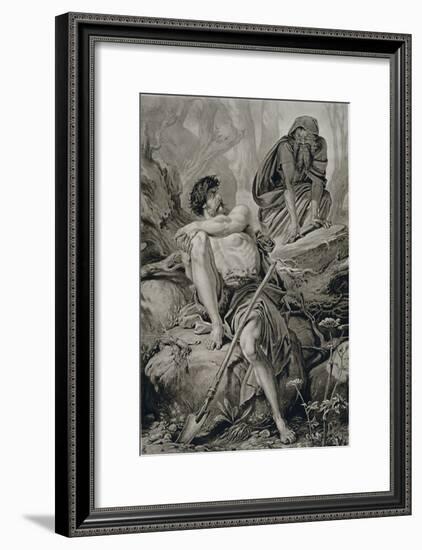 Timon and Apemantus, from Timon of Athens by William Shakespeare-null-Framed Giclee Print