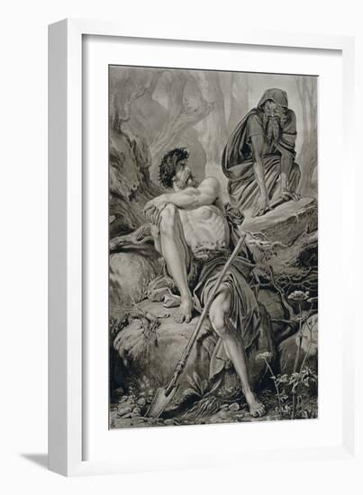 Timon and Apemantus, from Timon of Athens by William Shakespeare-null-Framed Giclee Print