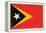 Timor-Leste Flag Design with Wood Patterning - Flags of the World Series-Philippe Hugonnard-Framed Stretched Canvas