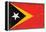 Timor-Leste Flag Design with Wood Patterning - Flags of the World Series-Philippe Hugonnard-Framed Stretched Canvas