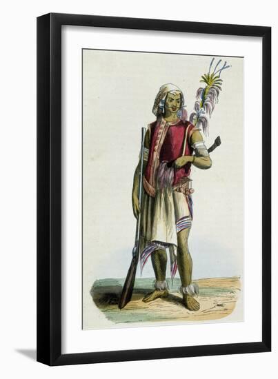 Timor Warrior (Oceania)-null-Framed Giclee Print