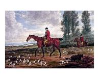 Horse Fox Hunt I-Timothy Blossom-Mounted Art Print